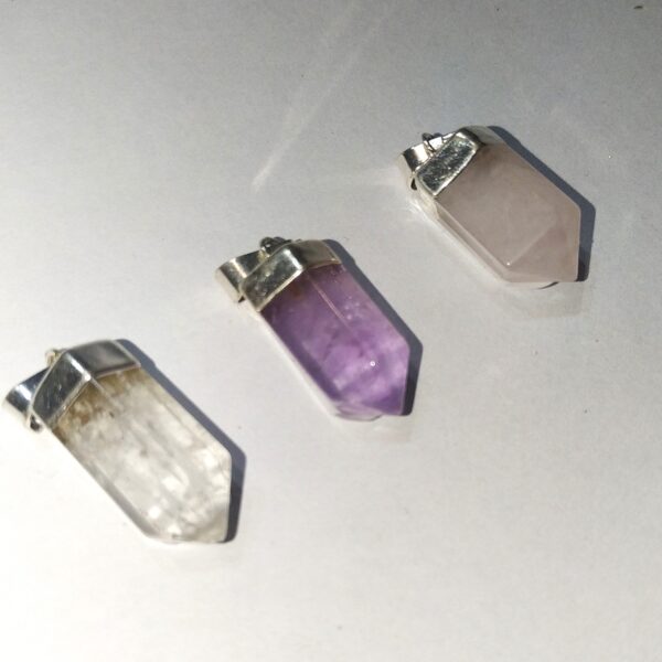 DIJE PUNTA DE CRISTAL ESTILO PÉNDULO - CHICO